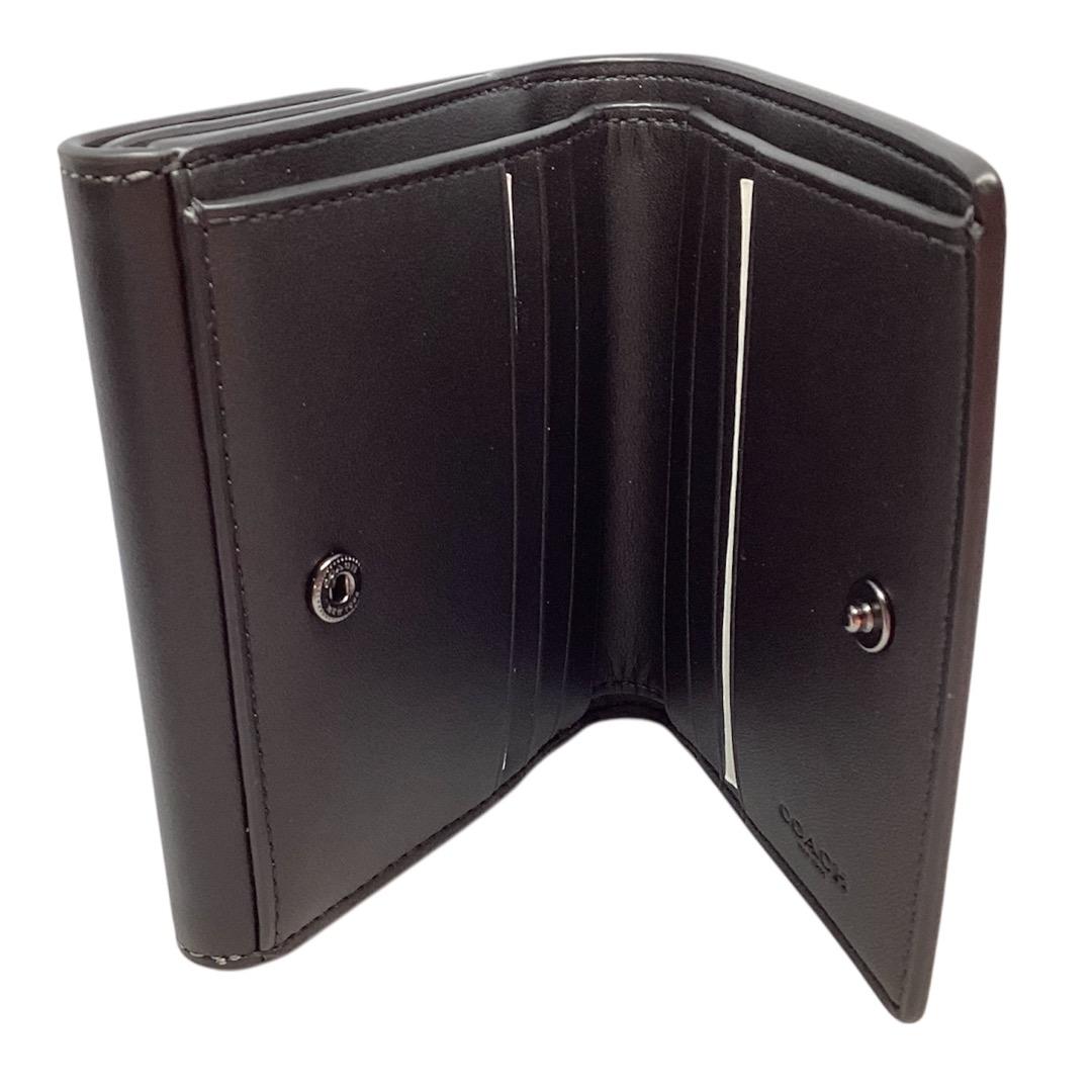 【箱なし特別価格】新品　コーチ　二つ折り財布　ブラック　CT985