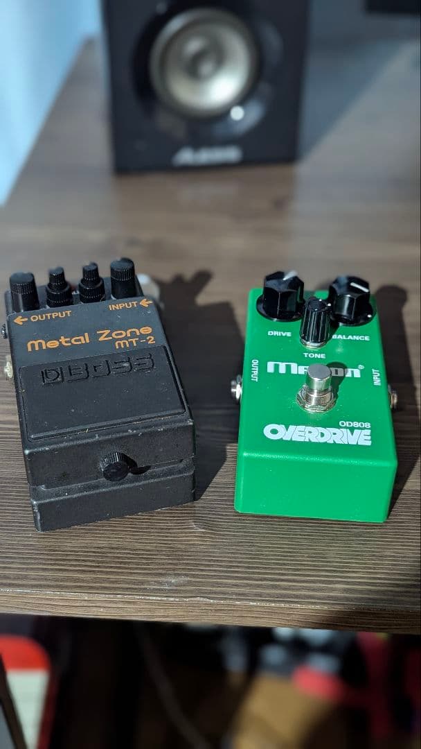 BOSS MT-2 & Maxon OD-808 ギターエフェクターセット