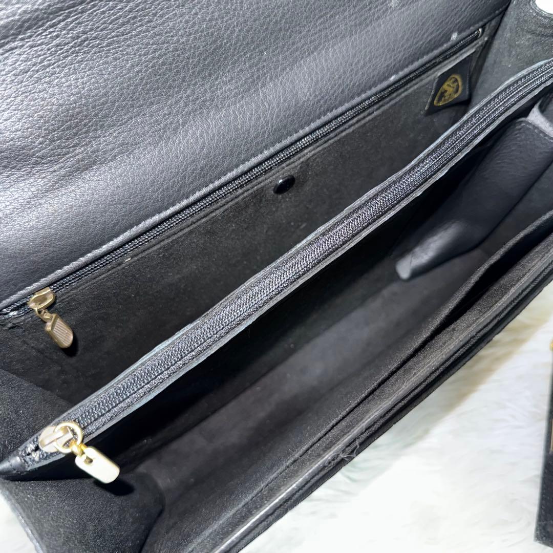 ⭐️新品⭐️　JRA　エレファントレザー　ハンドバッグ　ダイヤル錠　ブラック　象革