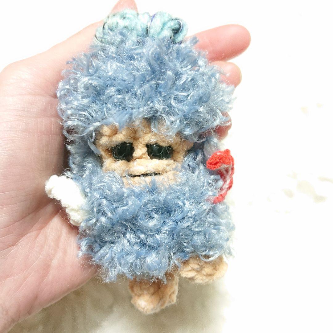 もこもこひつじ　マンドラゴラのあみぐるみ