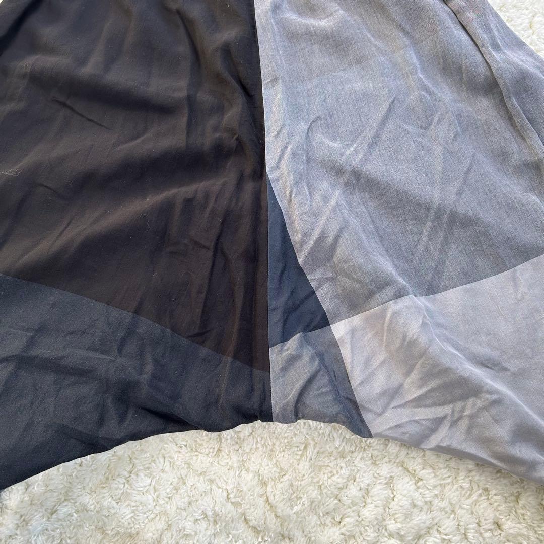 美品✨芽風 センソユニコ サルエルパンツ バルーン クロップド 春夏 黒グレー