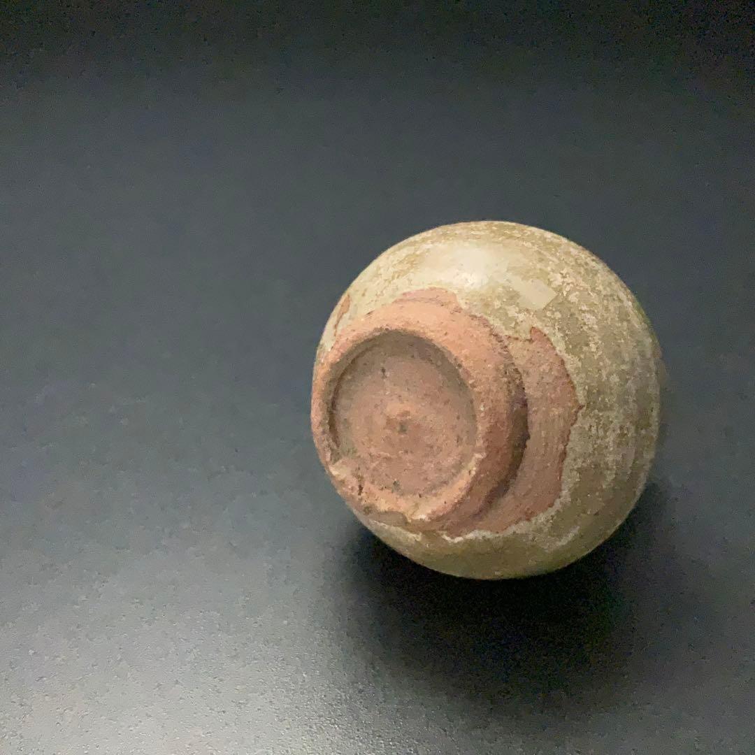 灰釉双耳小瓶　タイ　スンコロク　骨董　R1395ダM