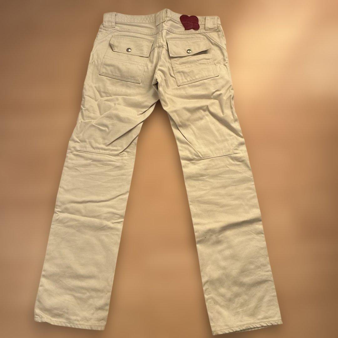 ナンバーナインベージュ ストレートレッグ チノパン