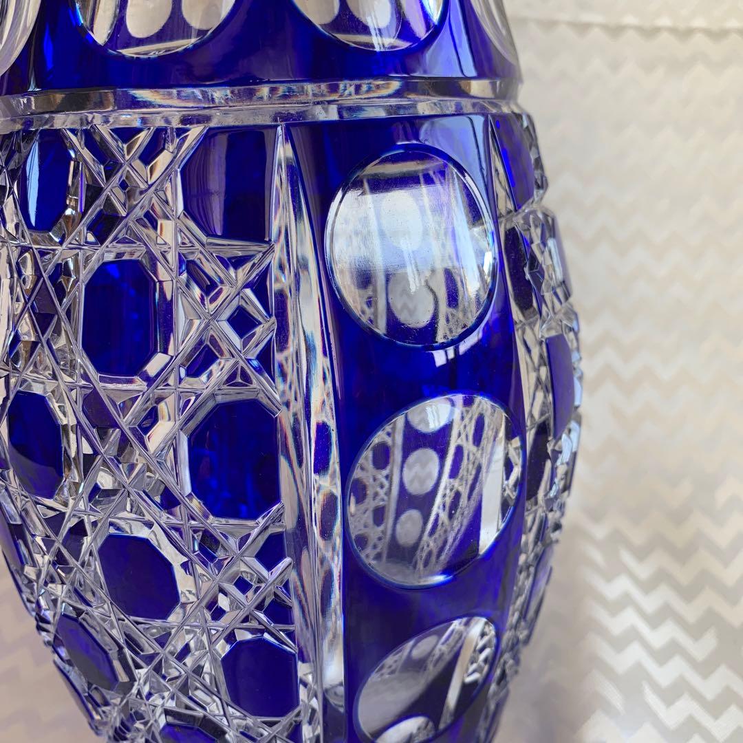 ベネチアグラス　大花瓶　クリスマス