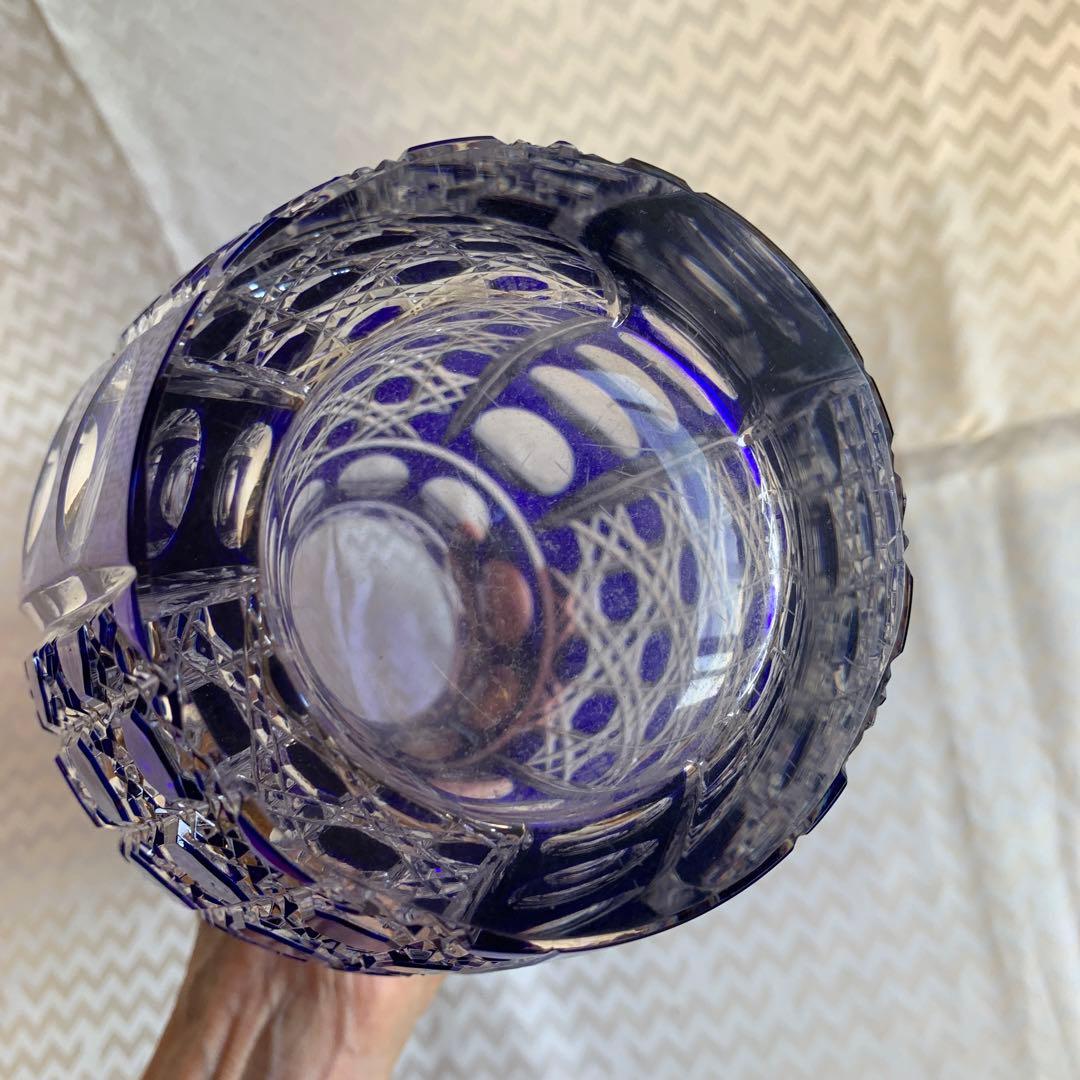 ベネチアグラス　大花瓶　クリスマス