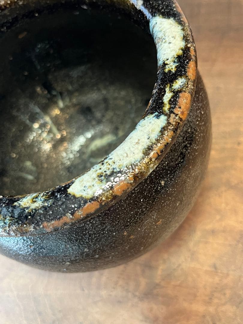 仙台　堤焼き　小壺　④ 古民具　古雑貨　アンティーク