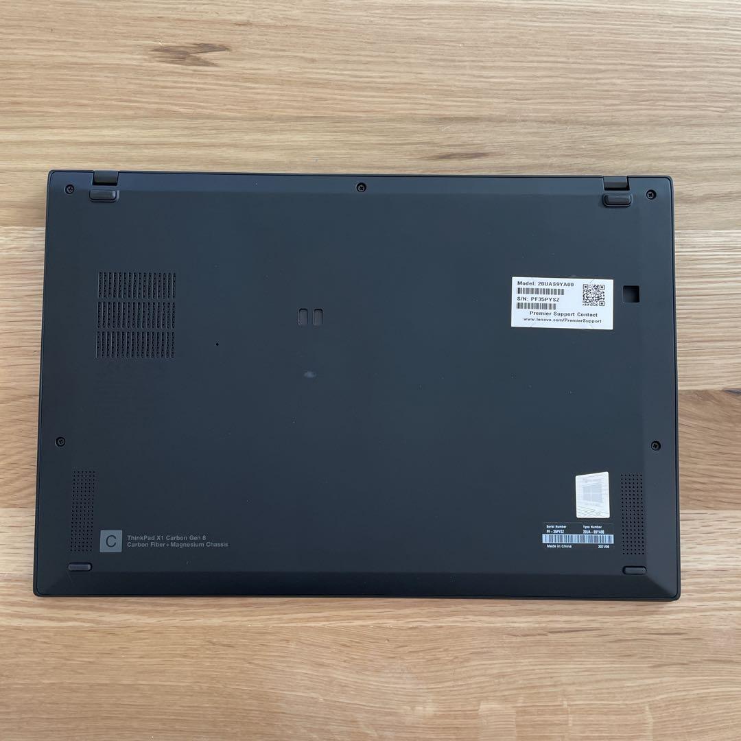 【美品】Lenovo X1 carbon gen8 第10世代i5 SSD256