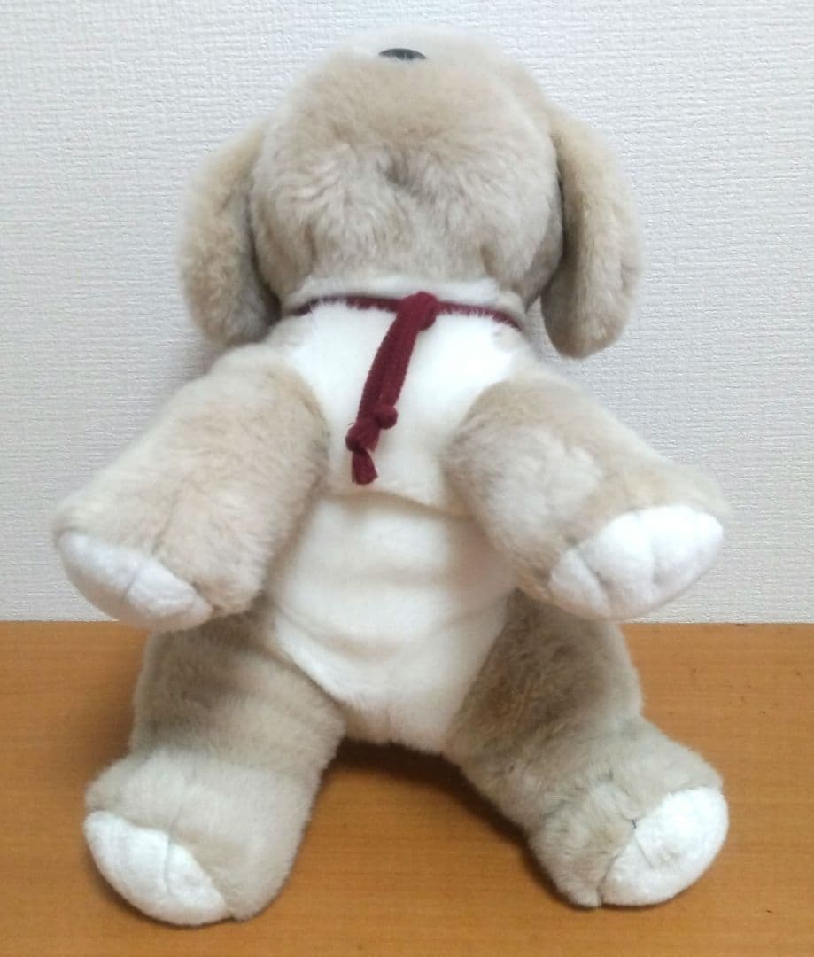 うめ吉 くたくた BIG ぬいぐるみ ベージュ 1983 犬 レトロ 当時物