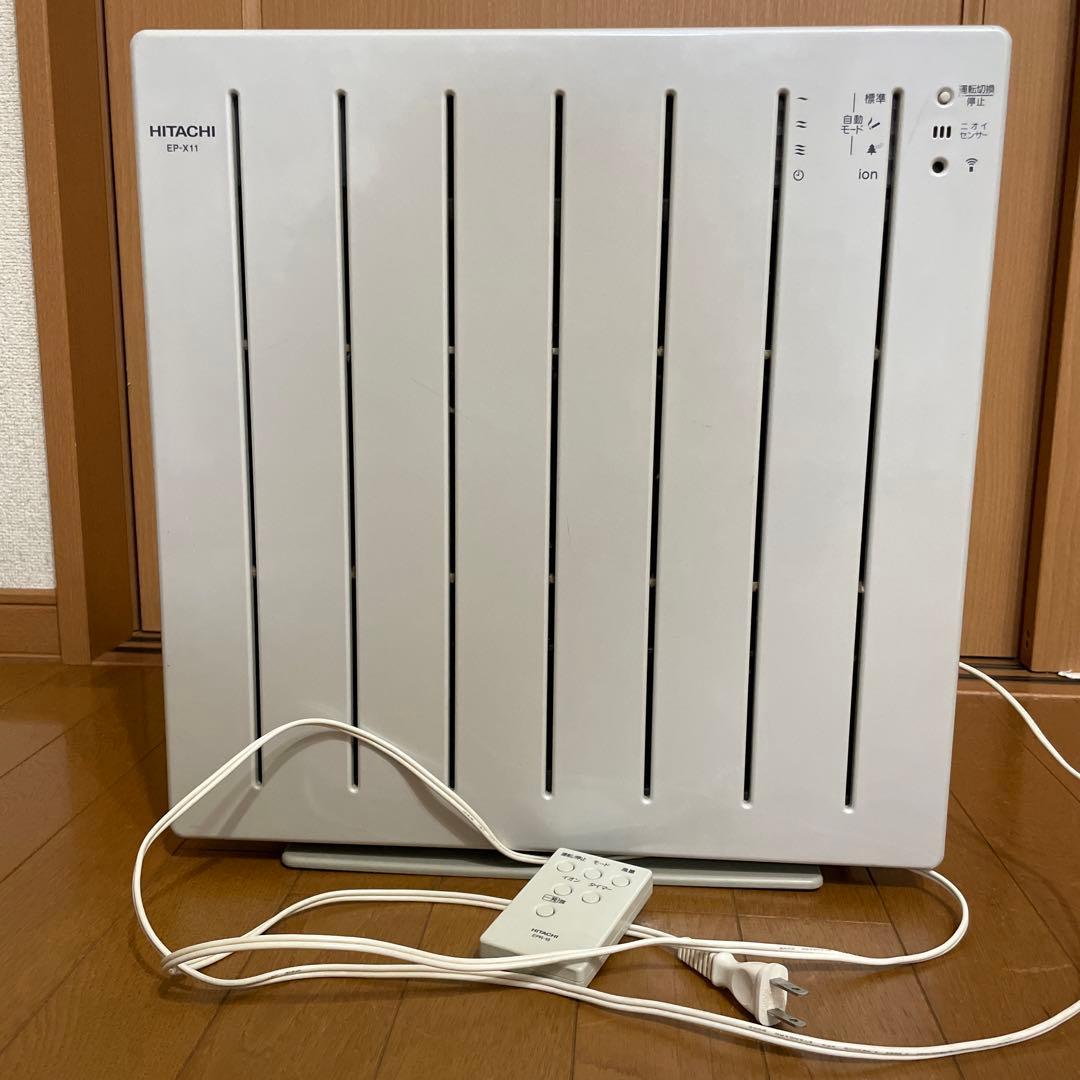 HITACHI 空気清浄機　リモコン付き　EP-X11