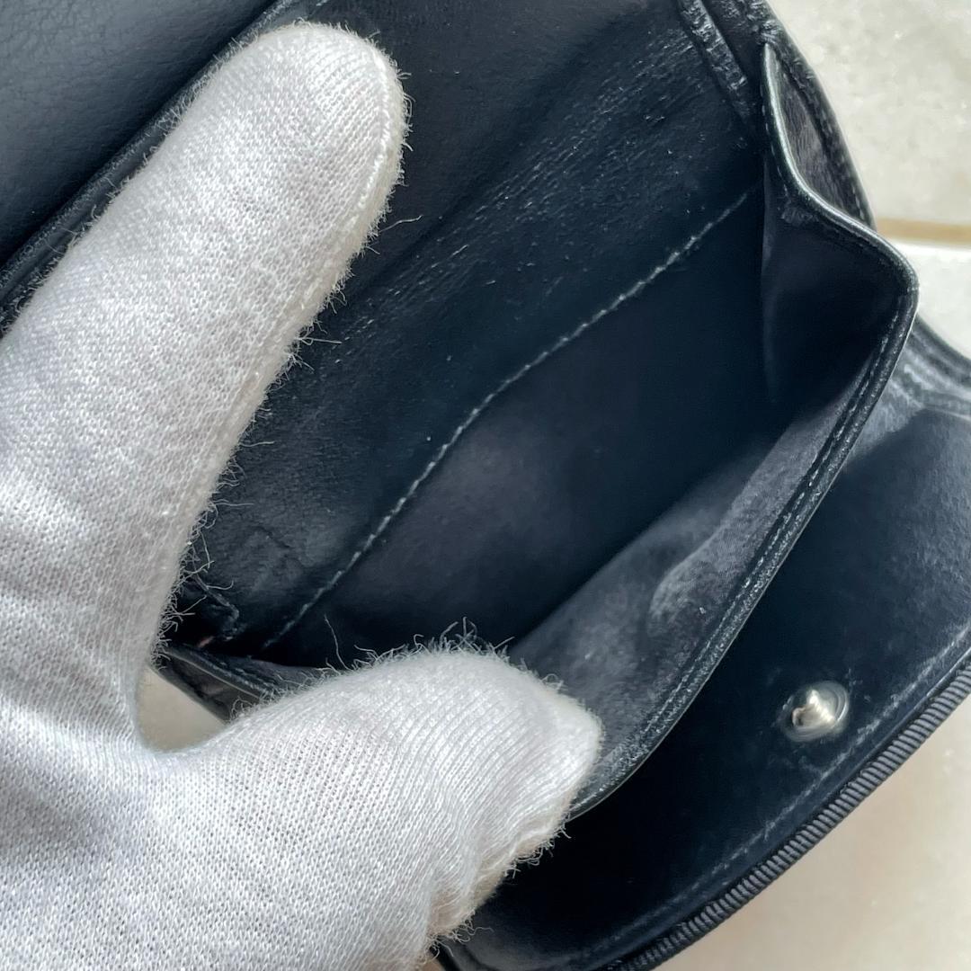 597Christian Dior クリスチャンディオール トロッター 財布 黒
