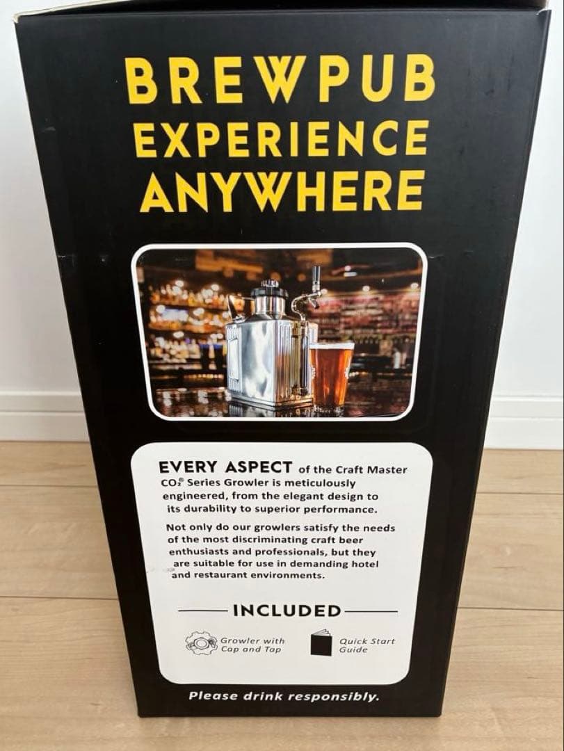 新品　クラフトマスター グラウラー 128オンス 3.6リットル ビールサーバー