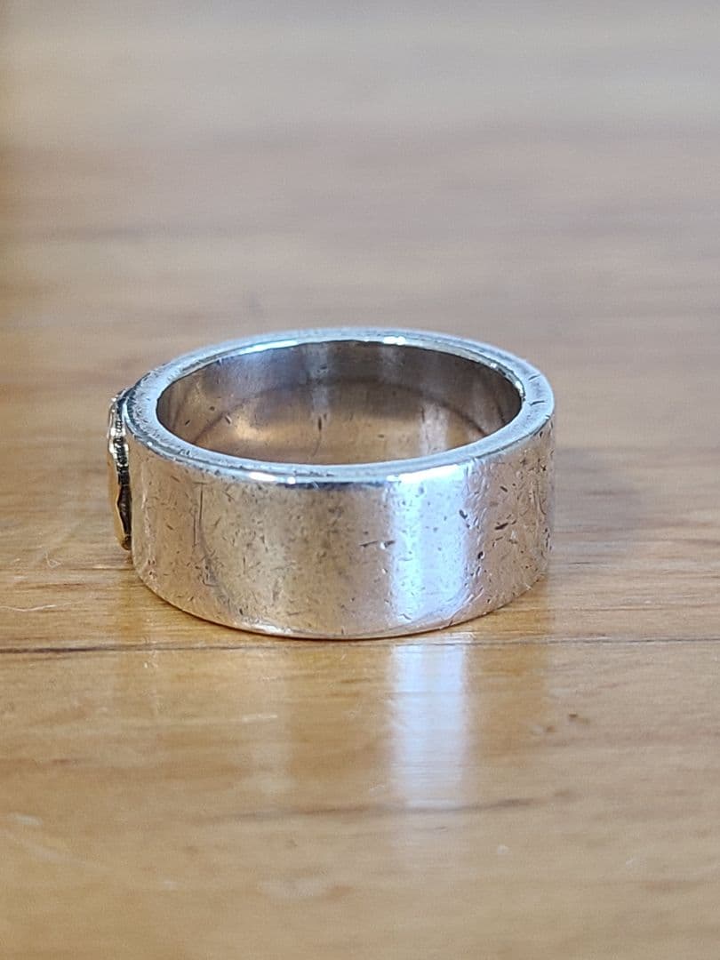 goro's ゴローズ 平打ちリング 11～12号 斜め飛び ピンキーリング