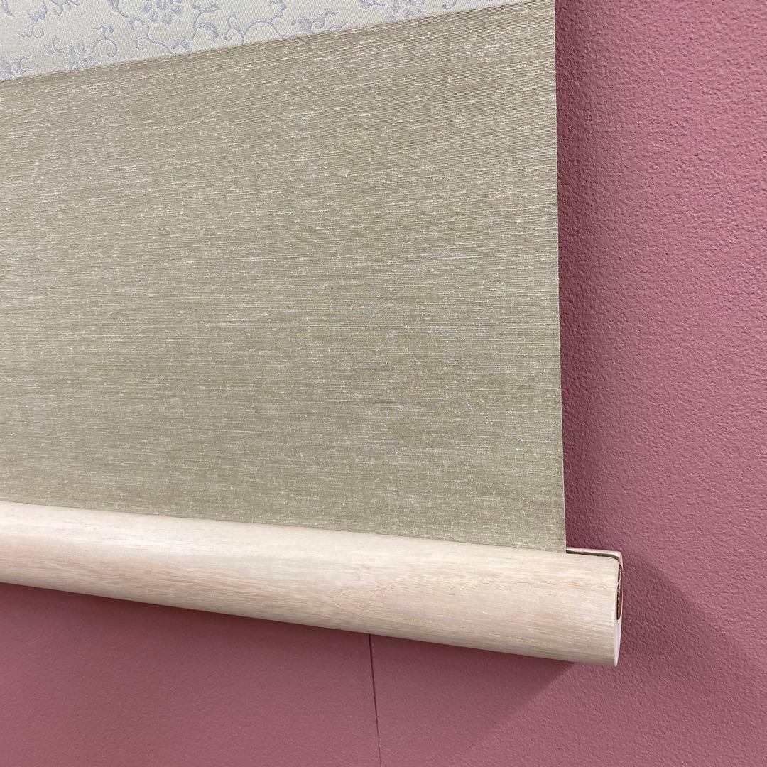 美品 掛け軸 中川幸彦作「南天」太巻き付 共箱 美術年鑑掲載