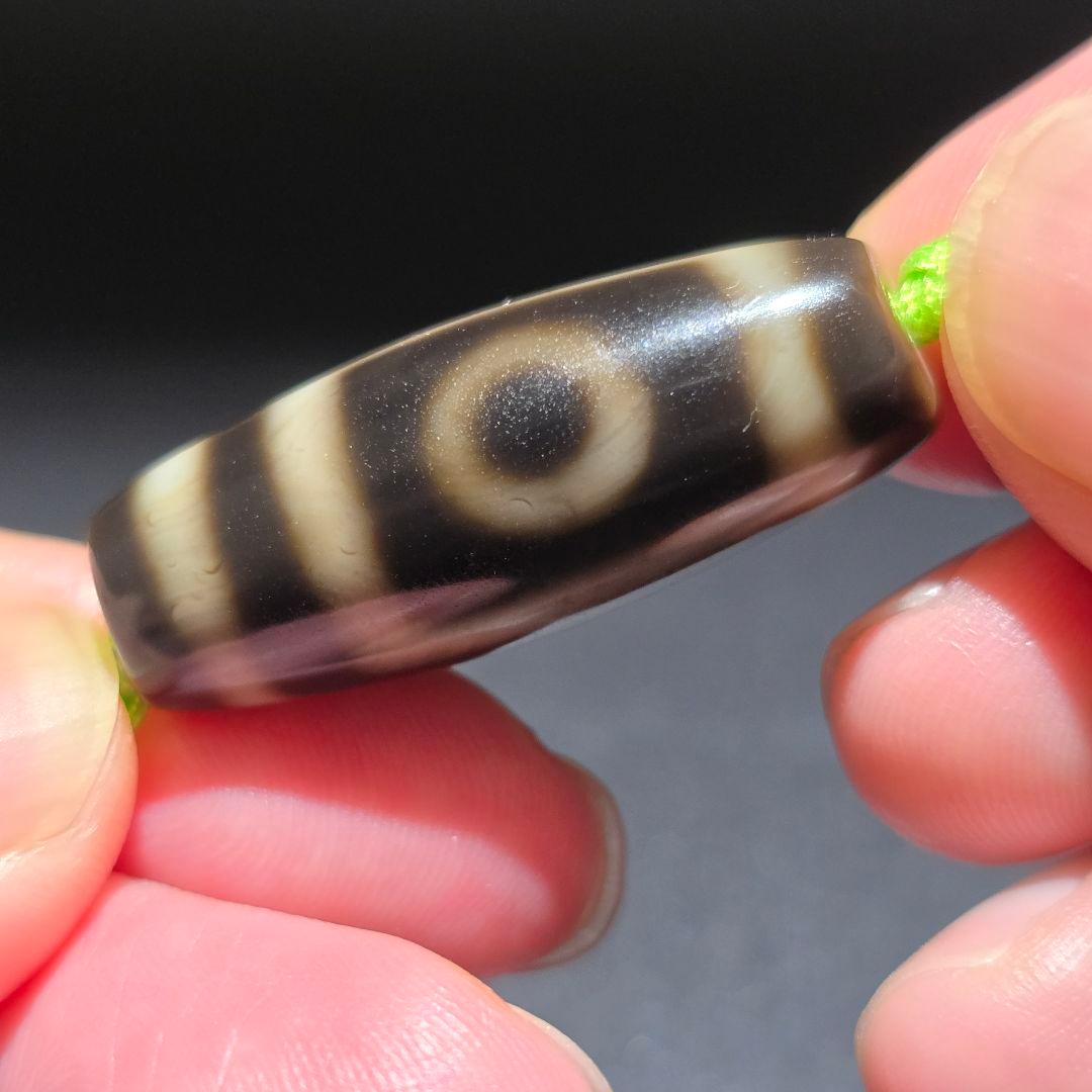 8 老礦天珠　二眼天珠　天珠　天然石　風水　御守　占い　ブレスレット　ネックレス