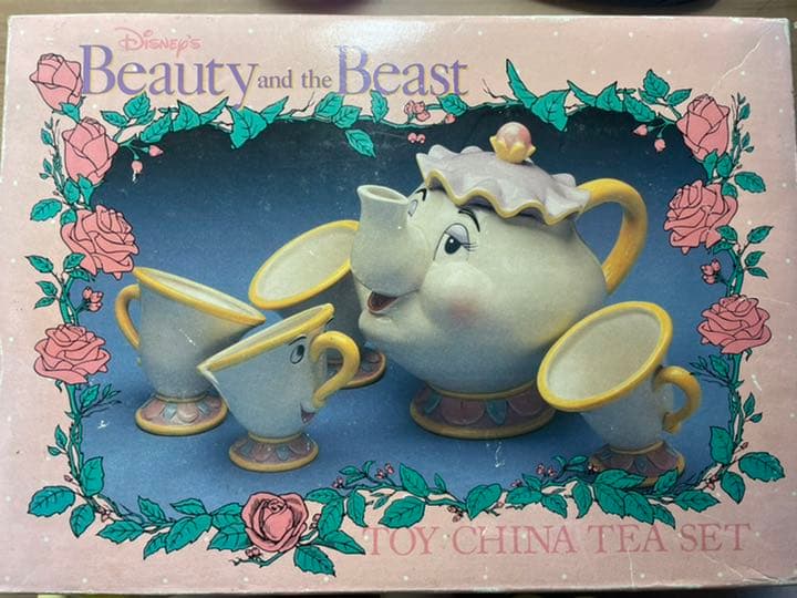 未使用ヴィンテージ1994年購入美女と野獣ティーセット