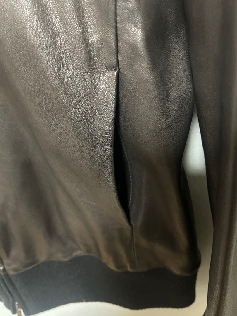 wjk ダブルジェイケイ ラムレザー トラックジャケット ライダース Mサイズ