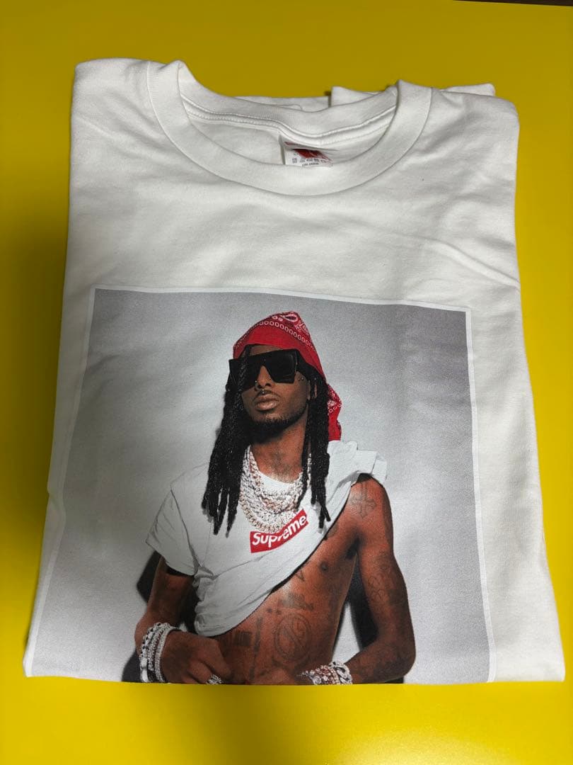 Supreme Playboi Carti Tee 白L ステッカー3枚付き