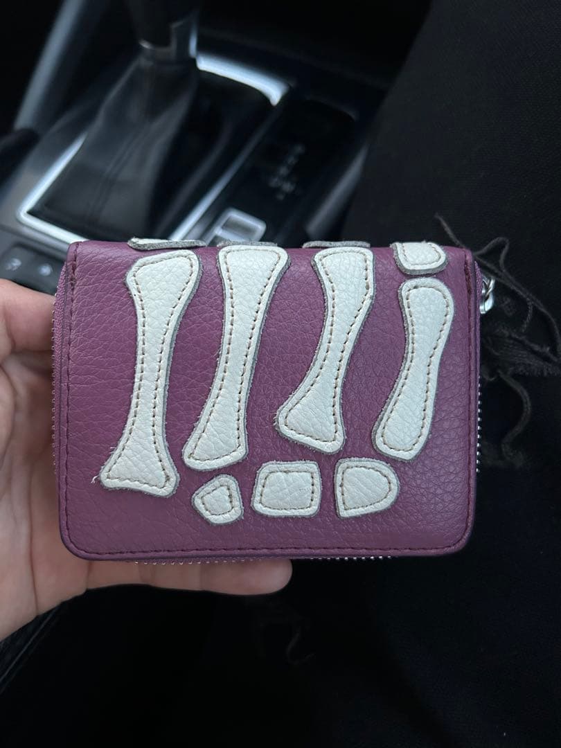 Kapital Bone レザー ウォレット　パープル　財布 ボーン 骨