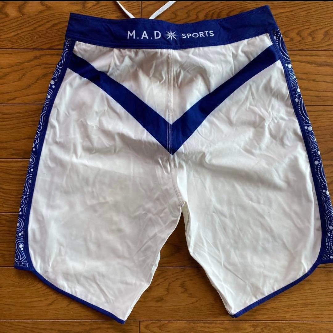希少34インチ丈　MAD SPORTS サーフパンツ　ウエスト調整済み