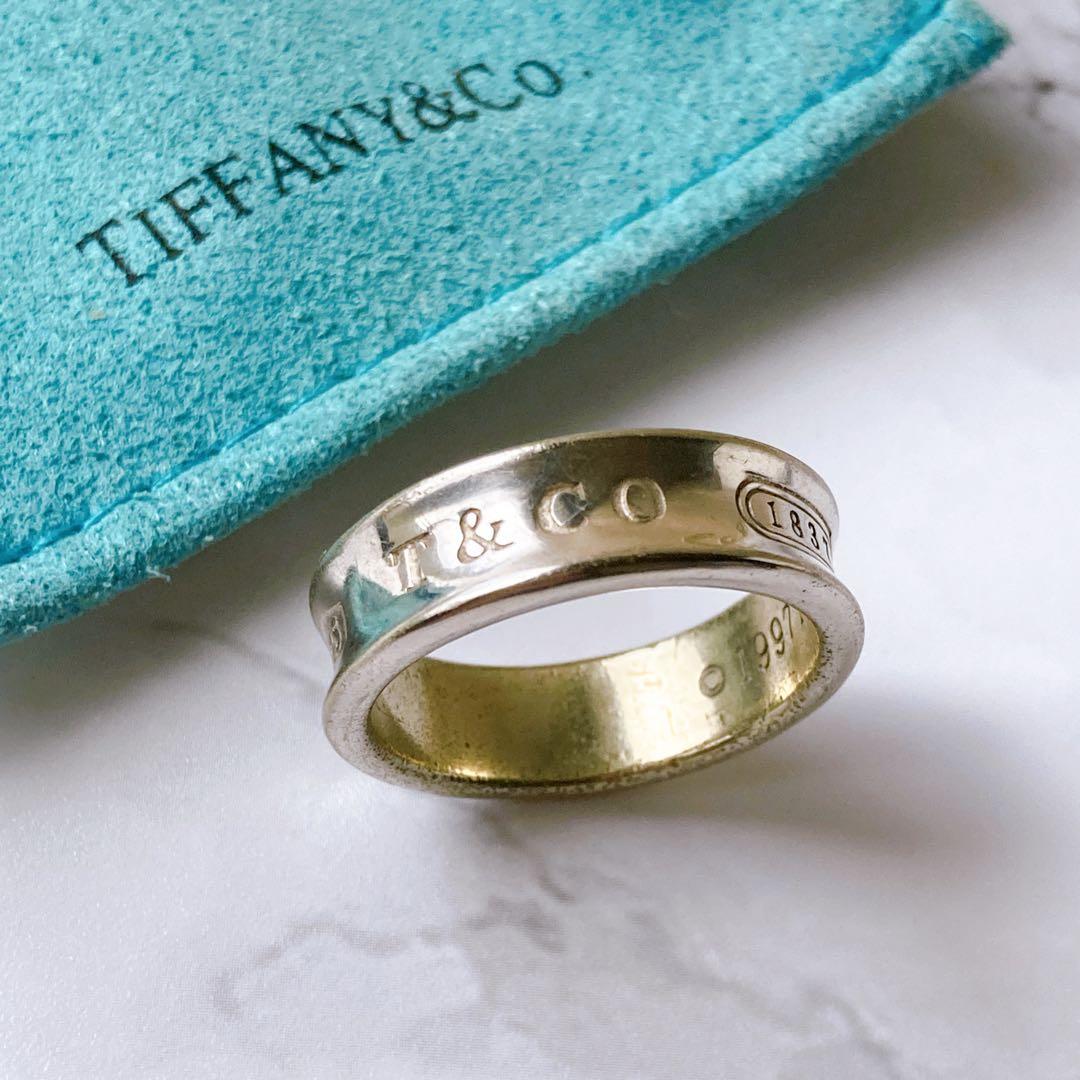 Tiffany & Co. ティファニー 1837 ナローリング シルバー 18