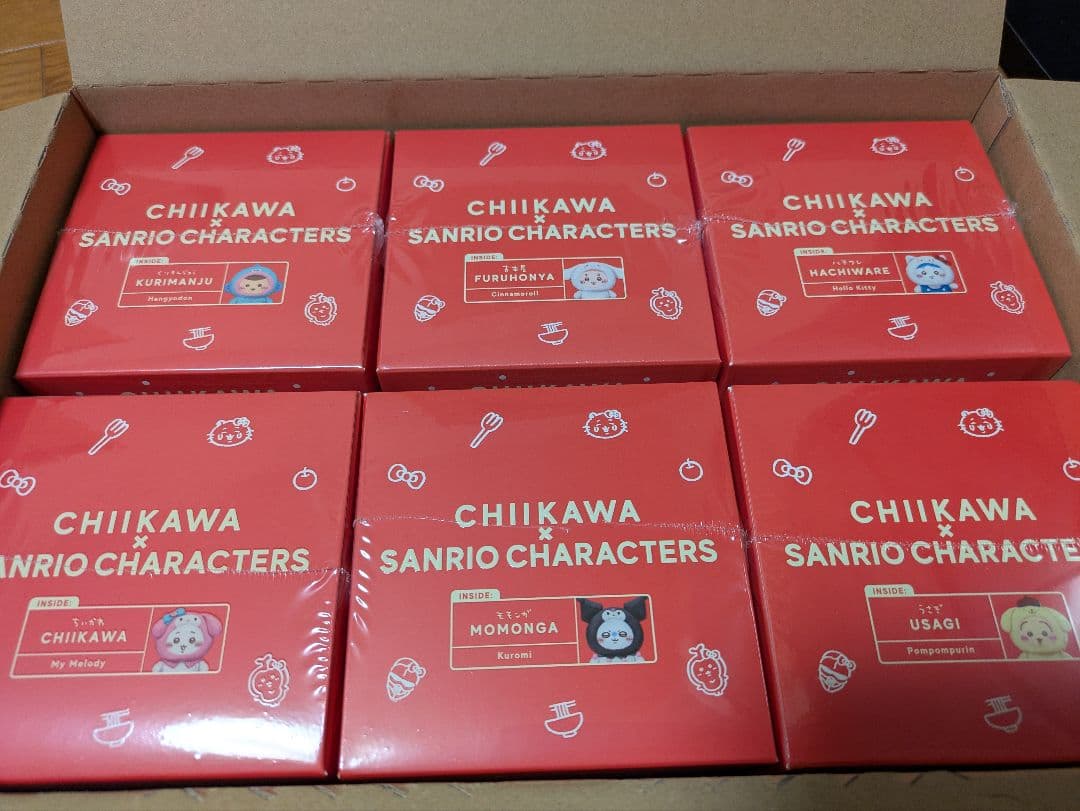 ちいかわ×サンリオ　キラメッコ　6種コンプセット　ちいかわ×anan　新品