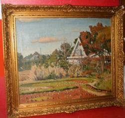 ★浅井政稔の油絵★『風景』★Ｆ２０号★