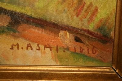 ★浅井政稔の油絵★『風景』★Ｆ２０号★