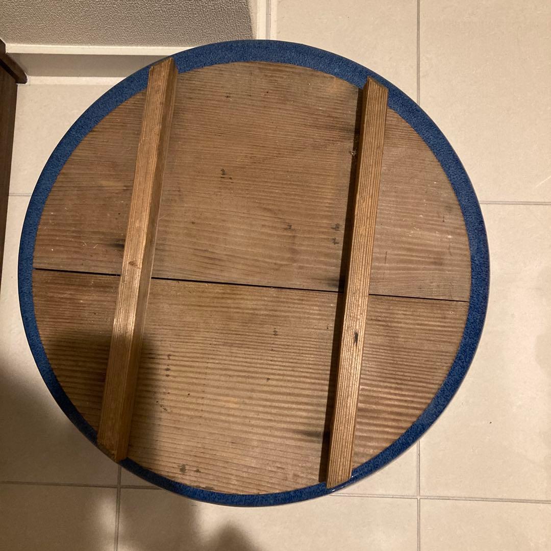 火鉢 五徳 蓋つき 大型 直径43センチ　昭和アンティーク