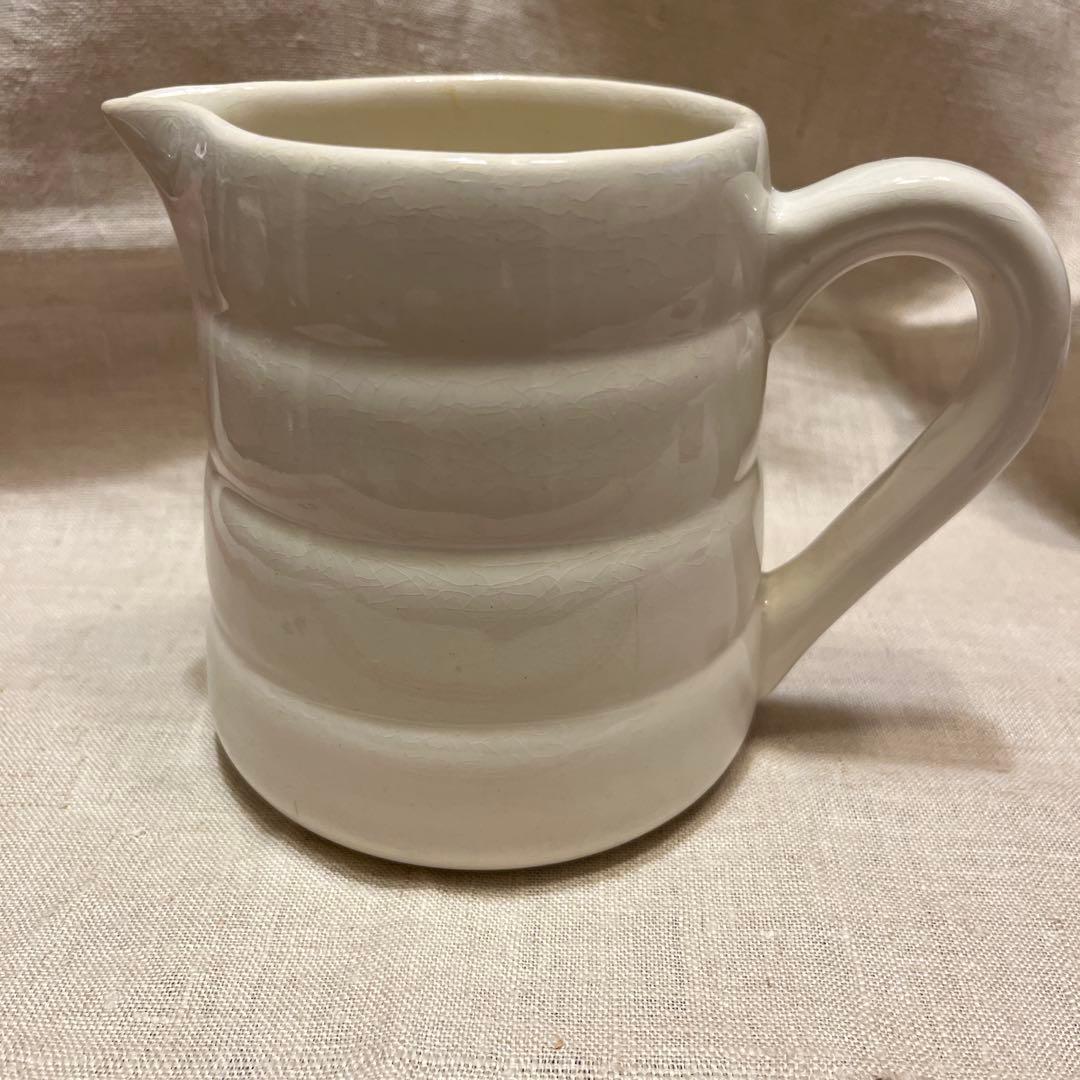 フランスアンティーク　ジアン　白　ジャグ　ピシェ　ピッチャー