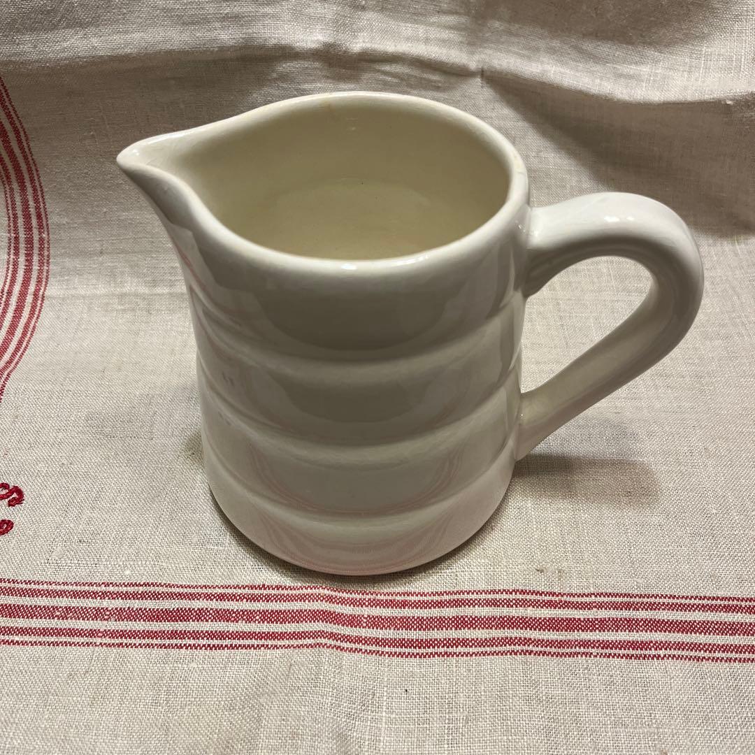 フランスアンティーク　ジアン　白　ジャグ　ピシェ　ピッチャー