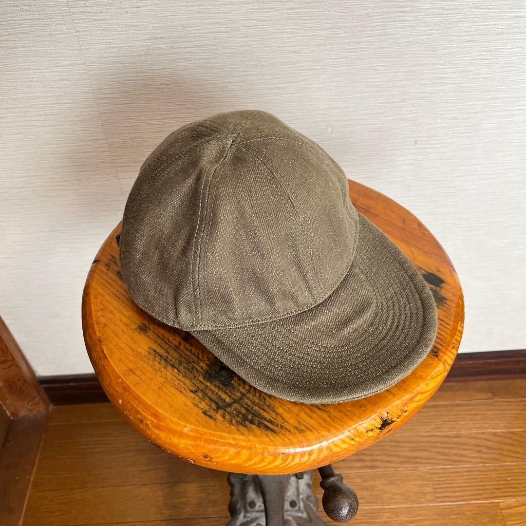 Nigel Cabournナイジェルケーボン メカニックキャップ グリーンデニム