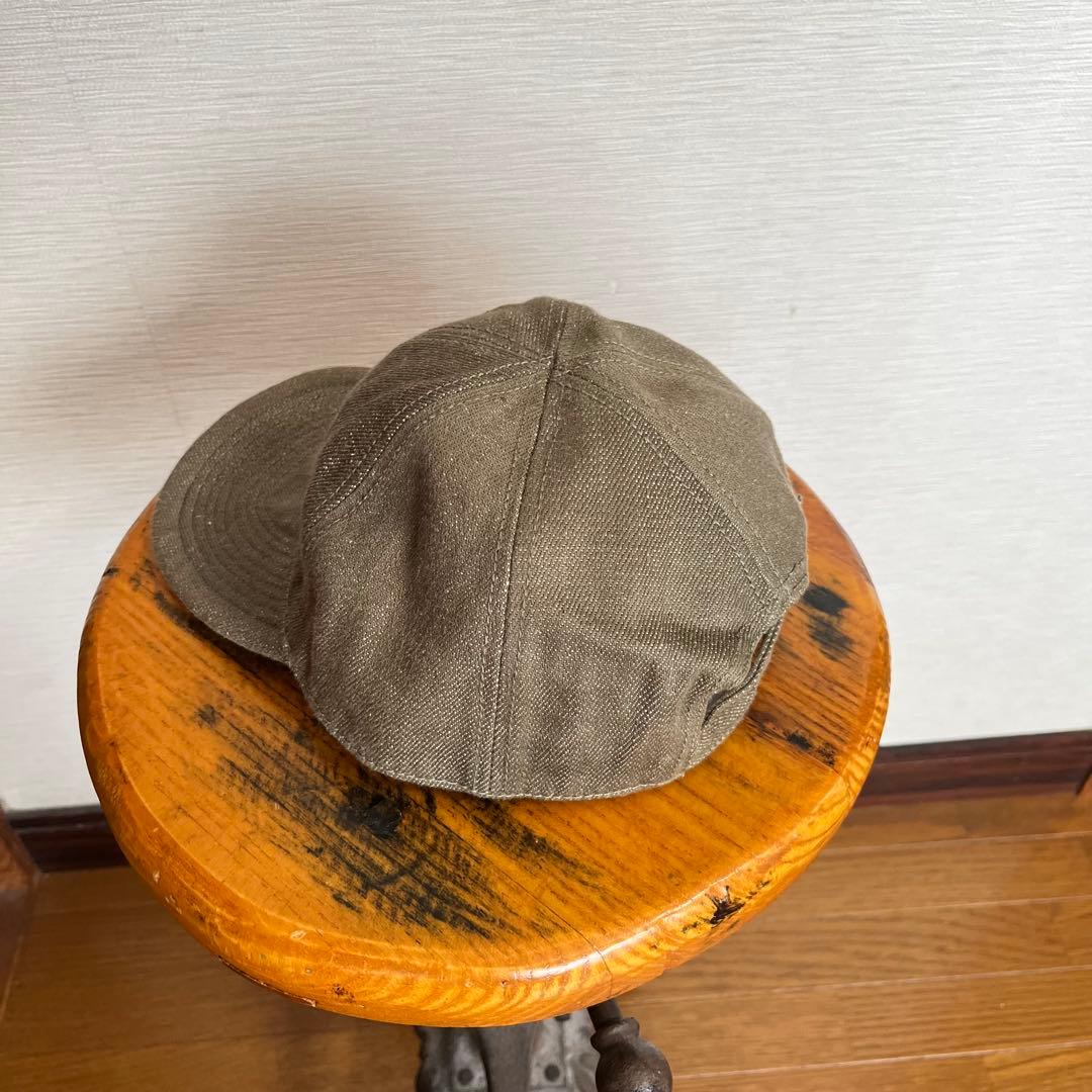 Nigel Cabournナイジェルケーボン メカニックキャップ グリーンデニム