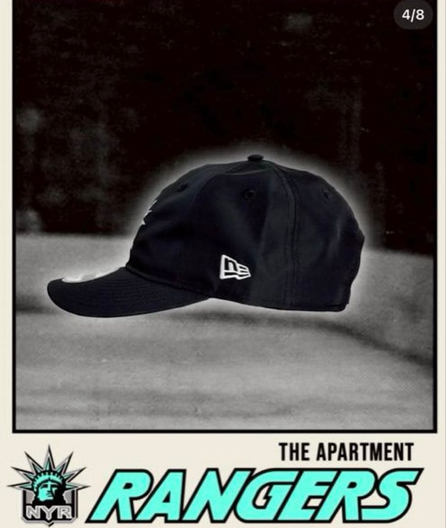 NEW ERA RANGERS ベースボールキャップ ブラック