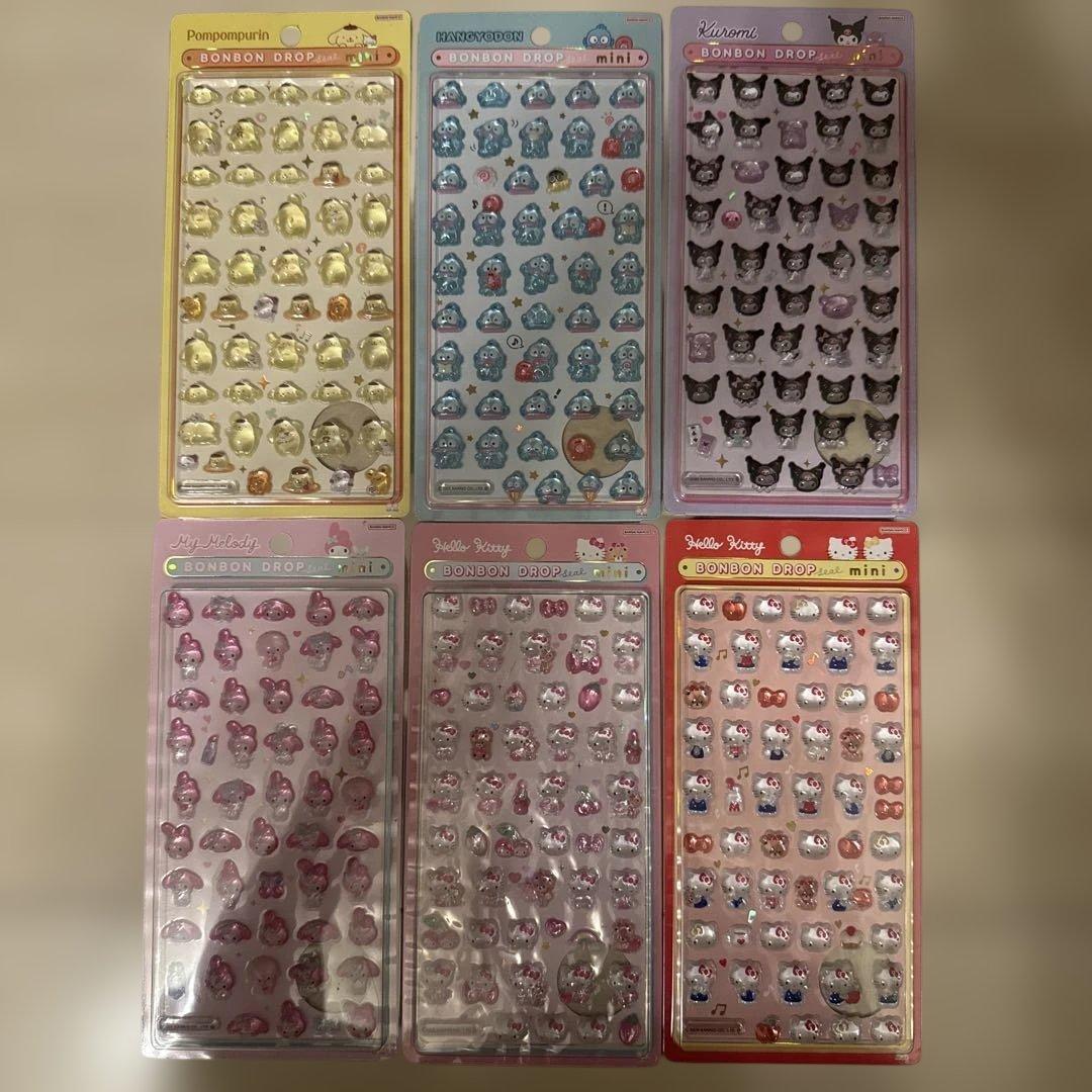 【正規品】Sanrio キャラクター ミニシール 6シートセット