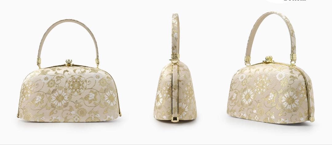 【極美品】西織　NISHIORI高級 唐草文様 バック ゴールド　WK1-G