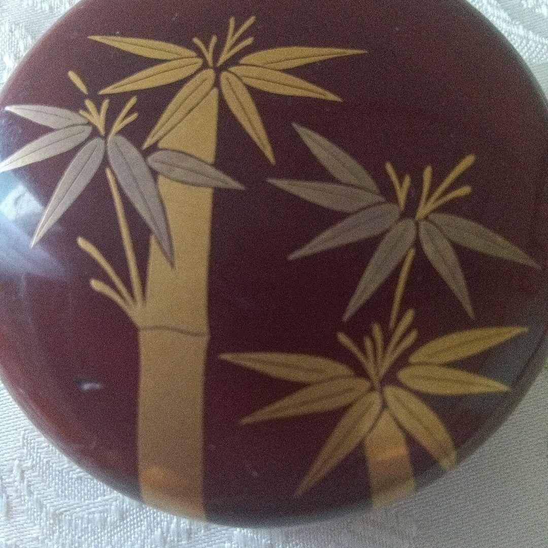 中棗　竹蒔絵　山下泰園作　茶道具