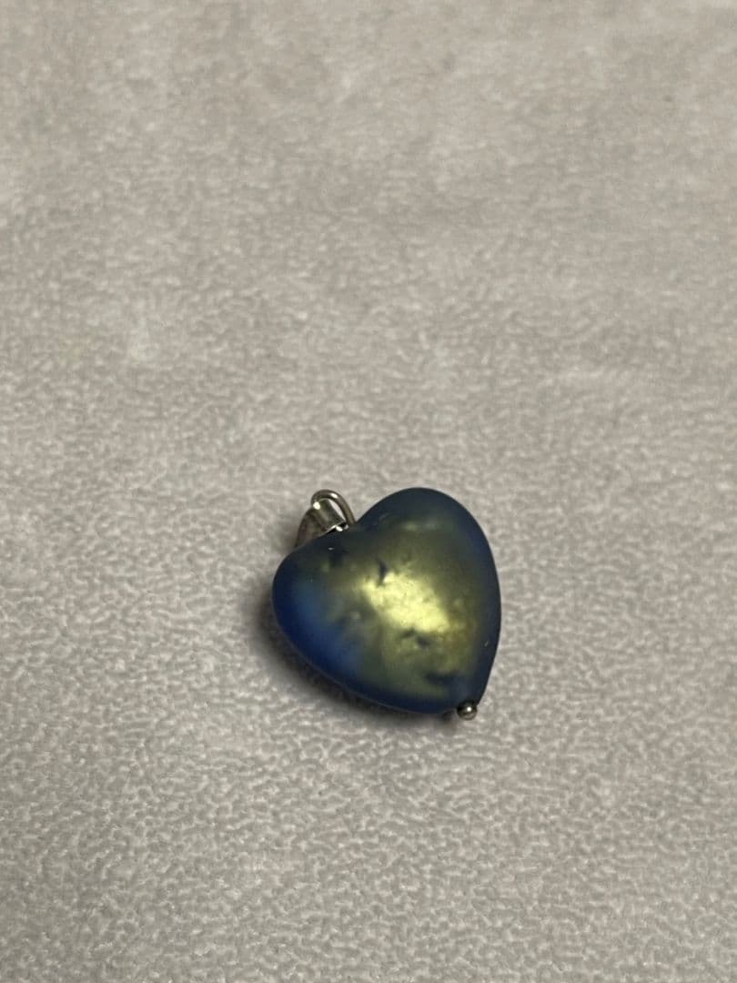 【アンティーク】ハート形　サフィレット シルバー　ペンダントトップ　レア
