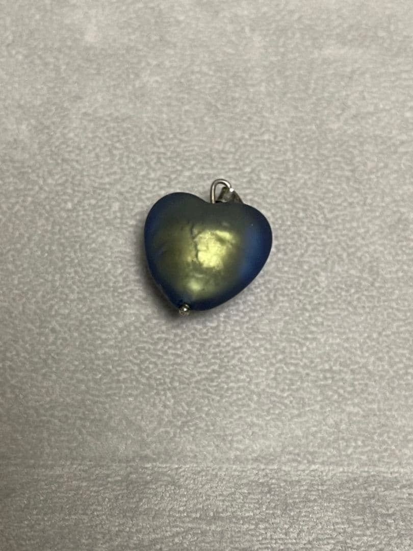 【アンティーク】ハート形　サフィレット シルバー　ペンダントトップ　レア