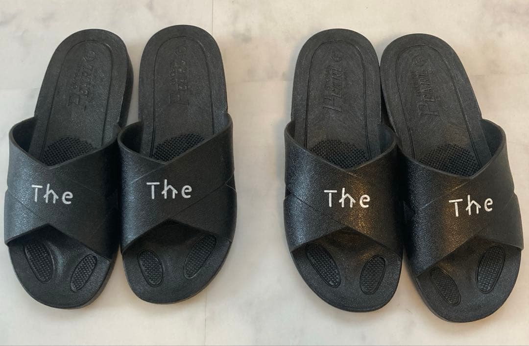 値下げ！「The Sauna」:サウナポンチョ 2色セット+サンダル 2足