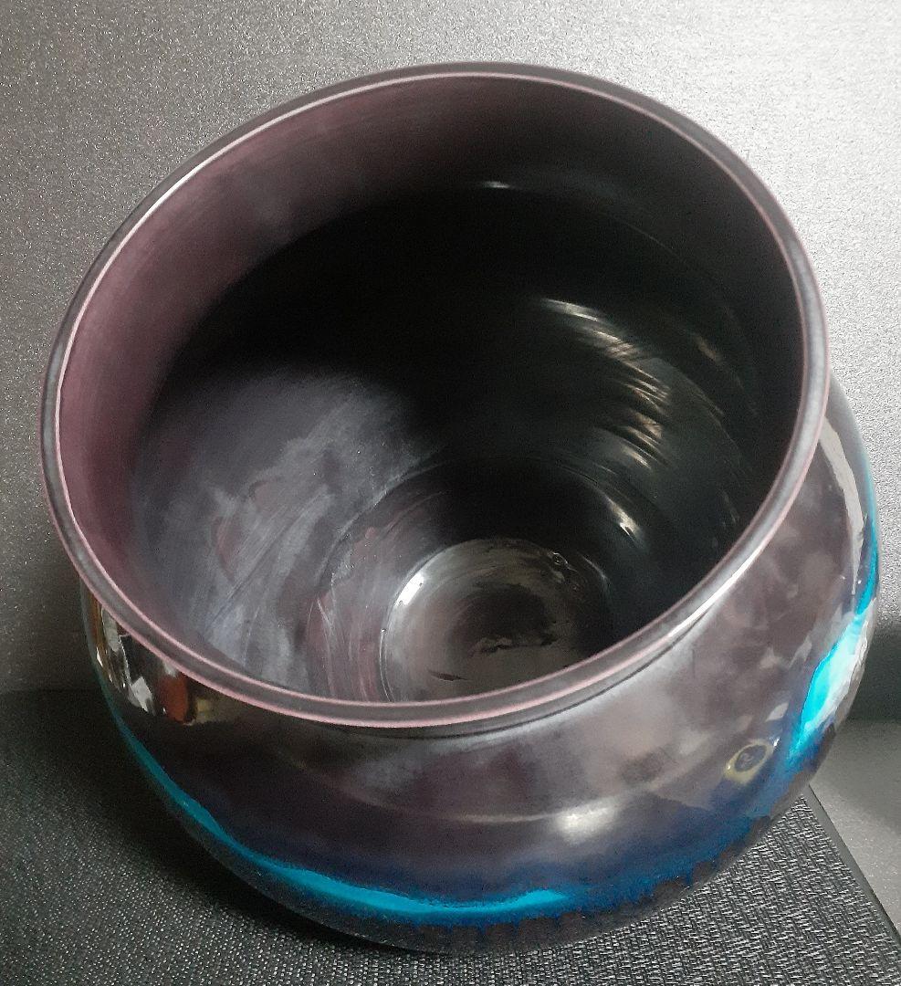 【大作❗️】日本工芸会正会員　琥山窯　名工【小野次郎】作　彩釉壺　母　小野珀子