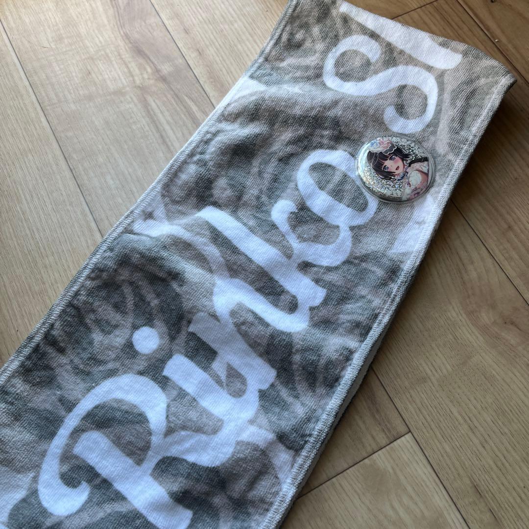 バンドリ　Roselia Flamme/Wasser タオル＆缶バッジ　白金燐子