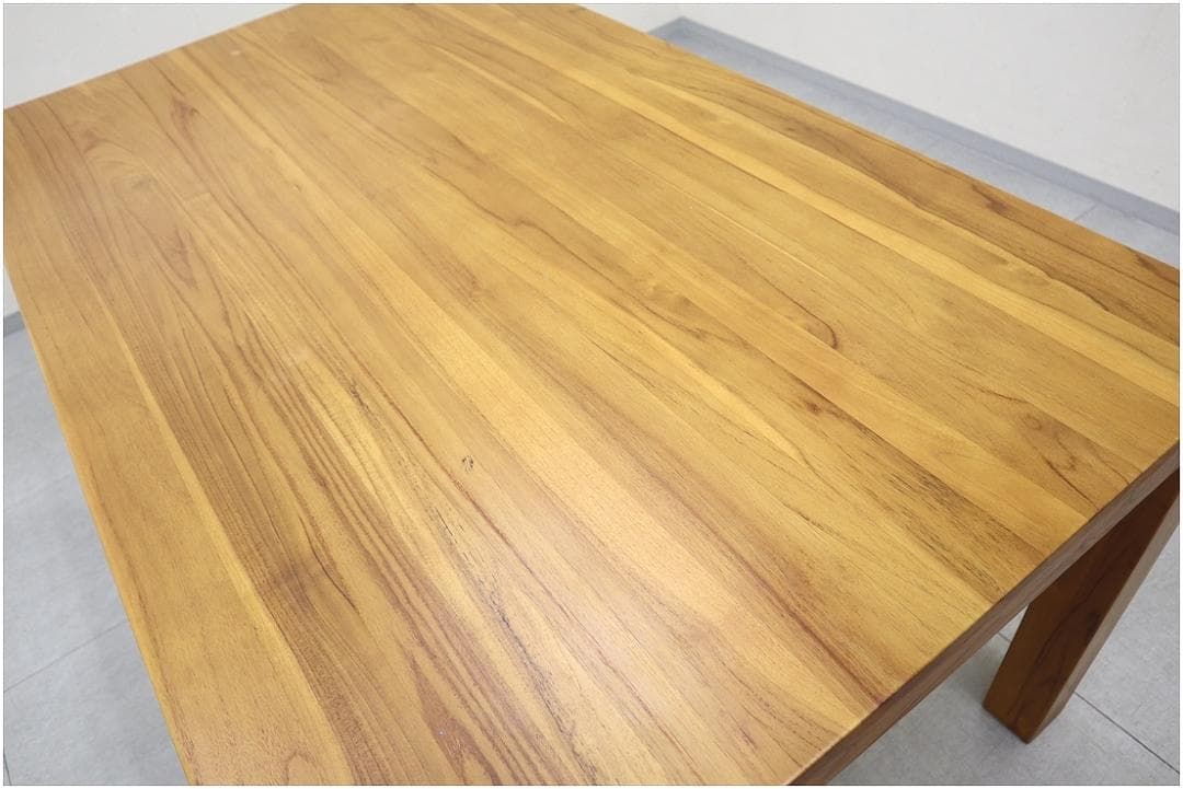 スキャンティーク LOIS ダイニングテーブル 天然木 チーク材 無垢材