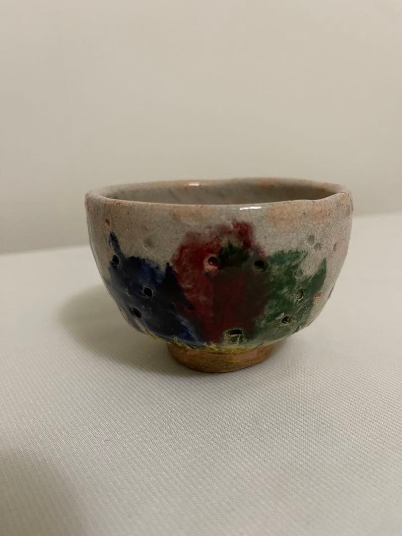 出口王仁三郎　ぐい呑み　茶碗　耀盌　ようわん 口径8.3cm 高さ5.9cm