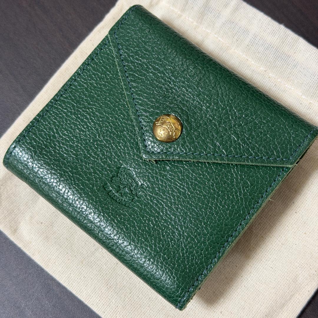 【新品未使用】イルビゾンテ 折り財布 グリーン
