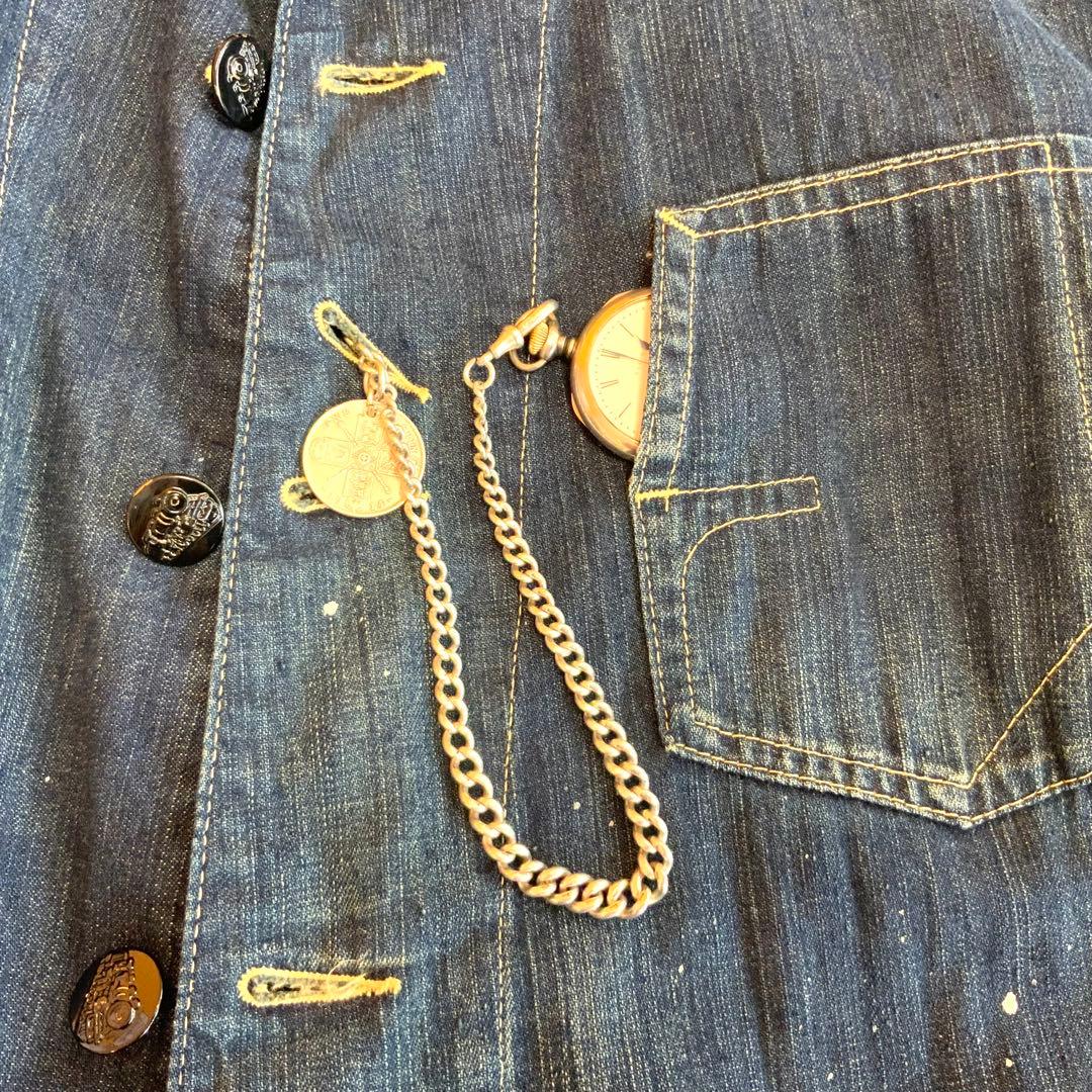 アルバートチェーン スマホチェーン　ウォレットチェーン 英国 アンティーク 銀