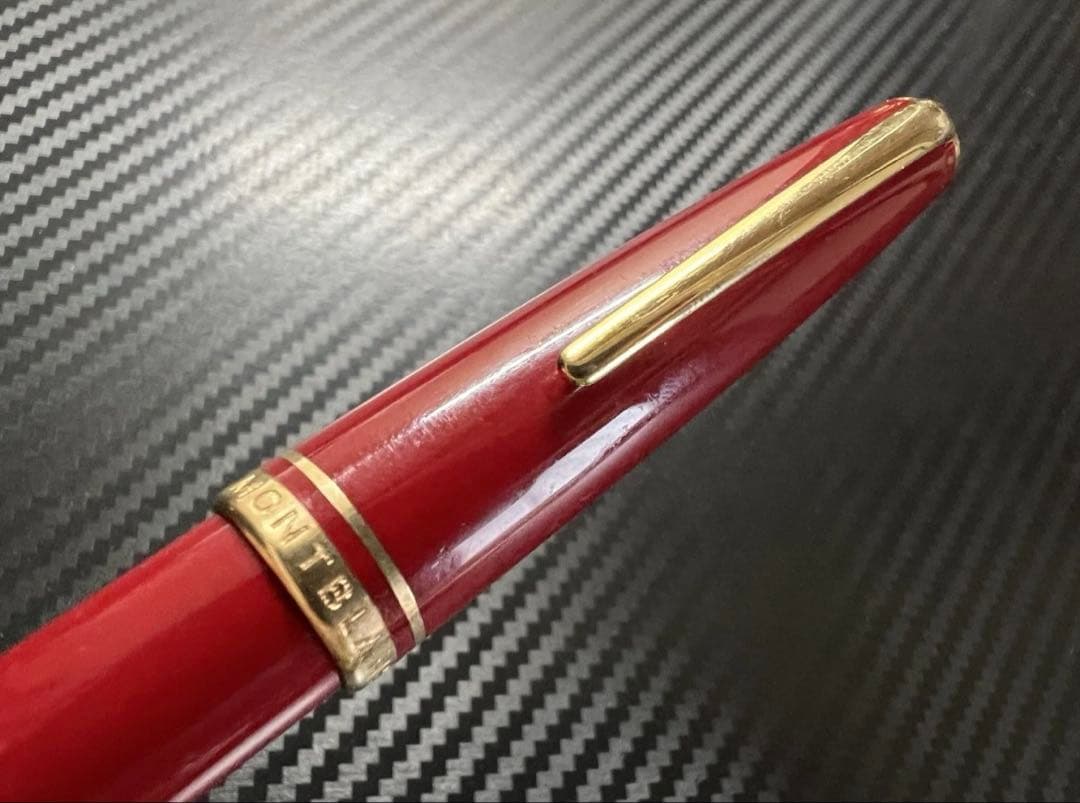 美品 モンブラン ジェネレーション 万年筆 レッド EF 極細字