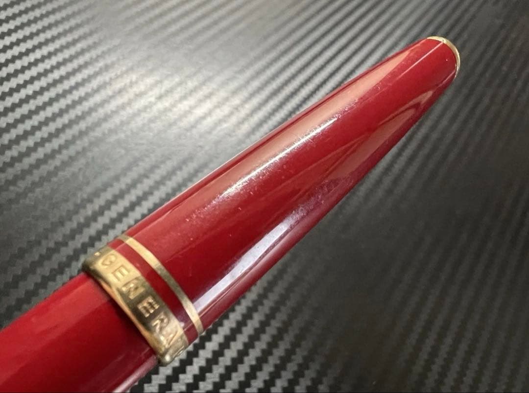 美品 モンブラン ジェネレーション 万年筆 レッド EF 極細字