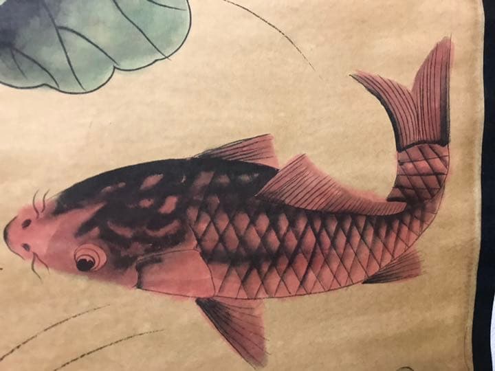 大型掛軸　中国画家　骨董  美術 中国掛け軸