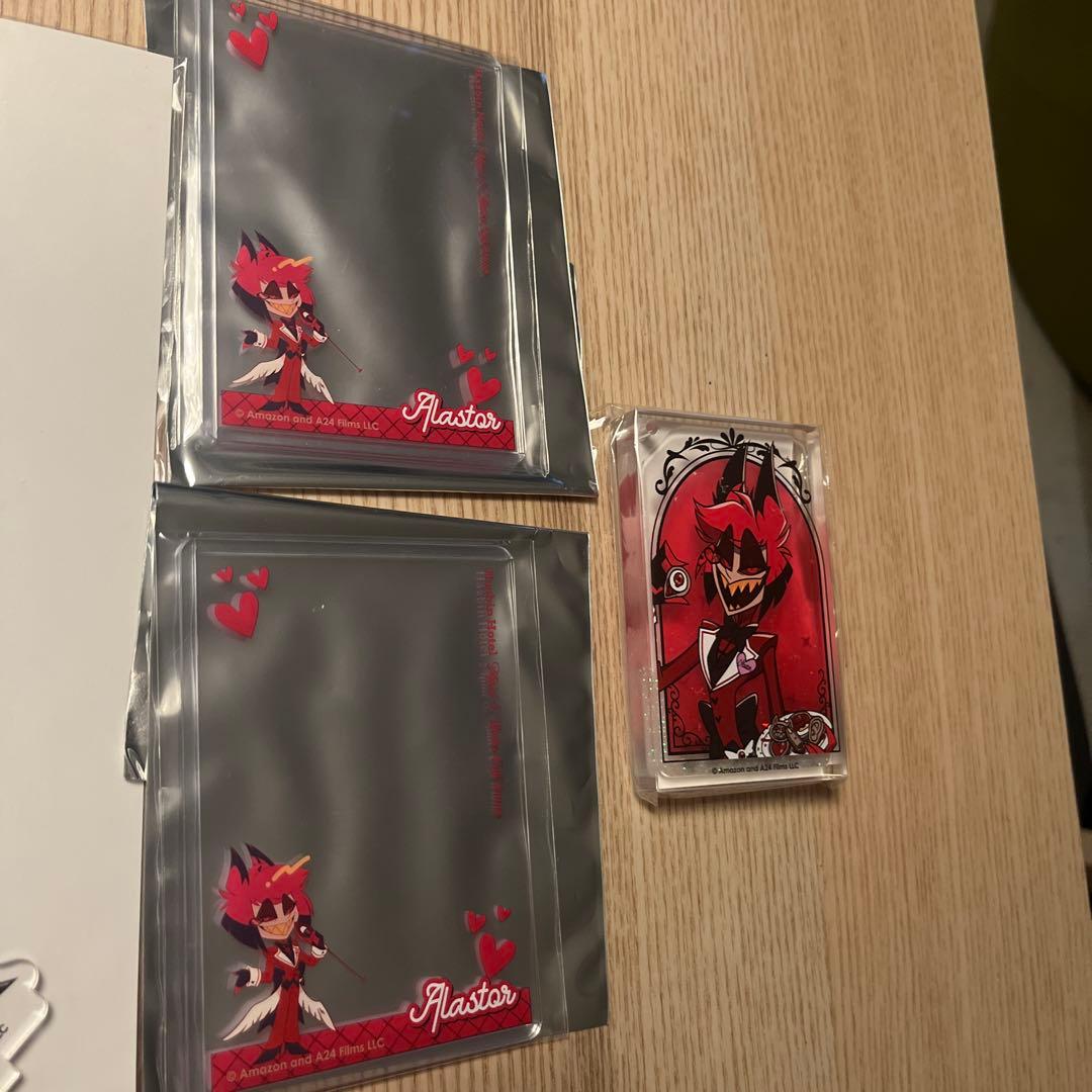 ハズビンホテル アニカフェ アラスター アクスタ アクキー デコケース　4点