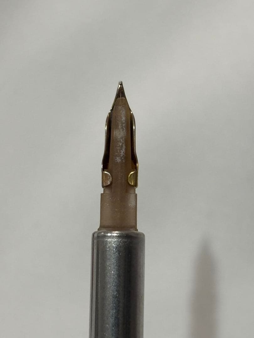 <希少> '70s新品PILOT ノック式万年筆　14K-585キャップレス